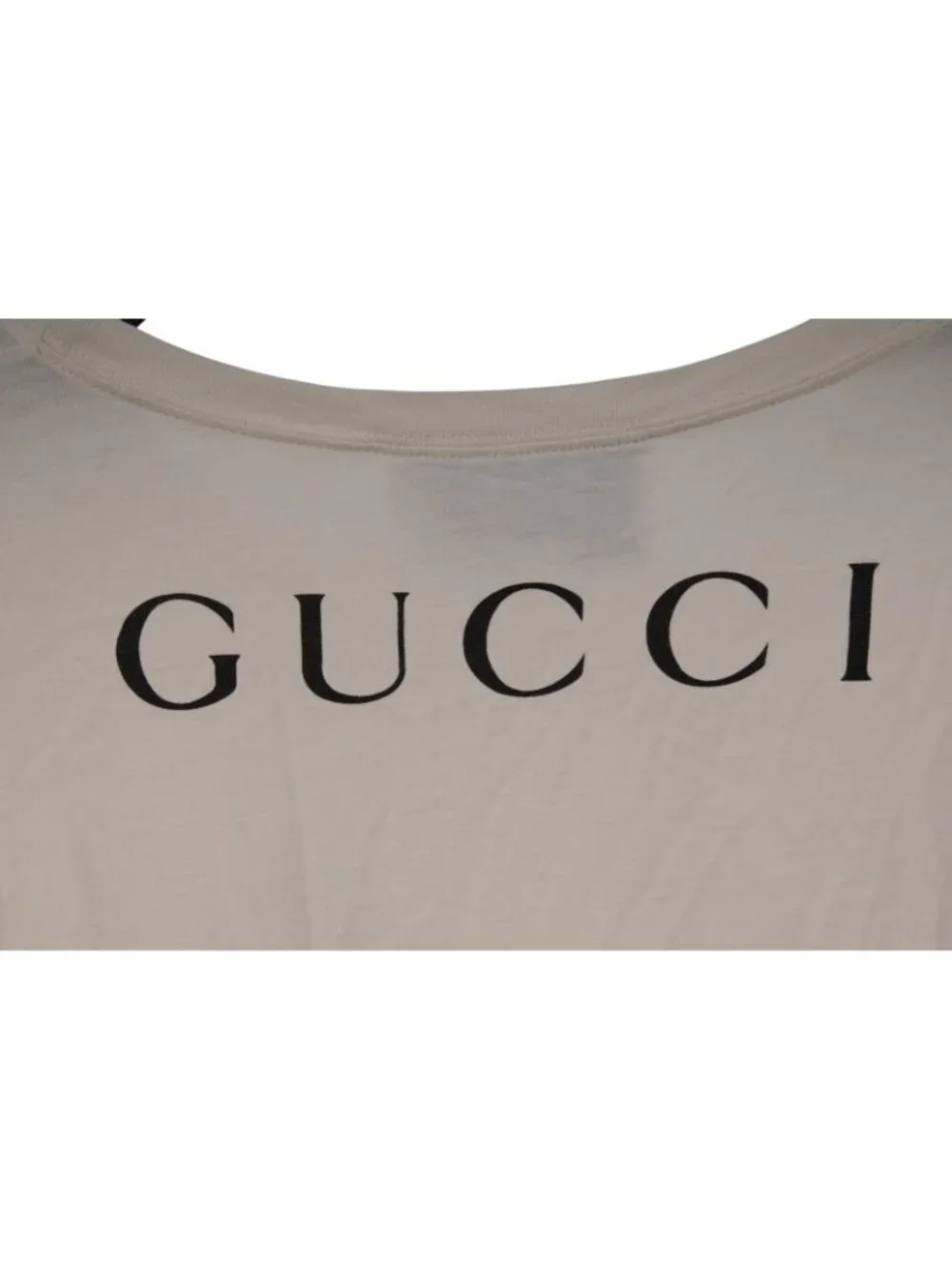 Gucci Mens Russ Meyer Faster Pussycat T Shirt Size Medium Beige Red Short Sleeve